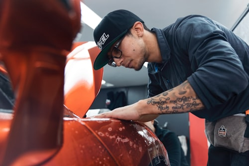 Finished vehicle exterior repair